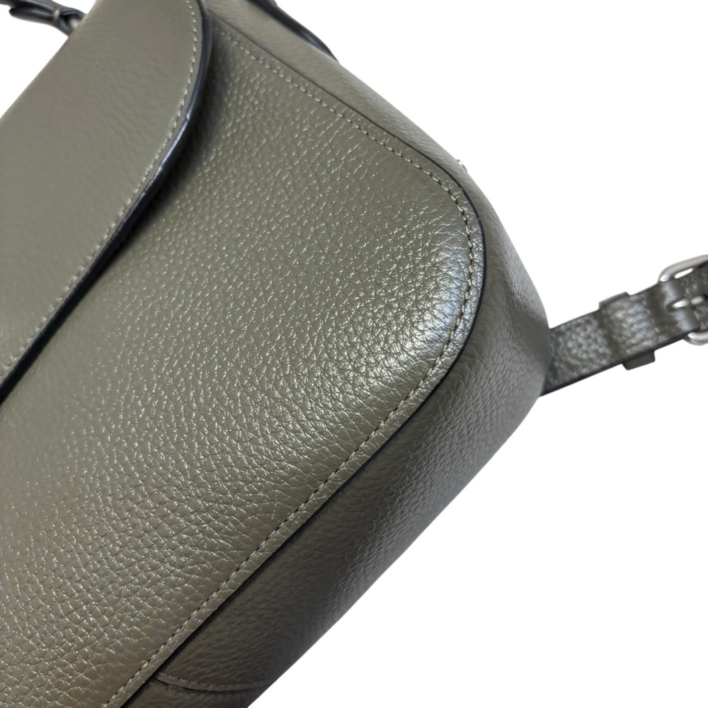 Coach Marlie Top Handle Satchel Crossbody Purse Surplus Green Leather bag c1557 - Picture 4 of 11